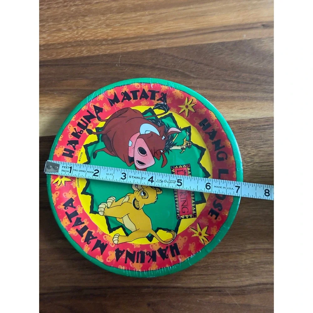 VTG Disney Lion King Paper Plates 7in Simba Timon Pumbaa New Sealed 8 Count